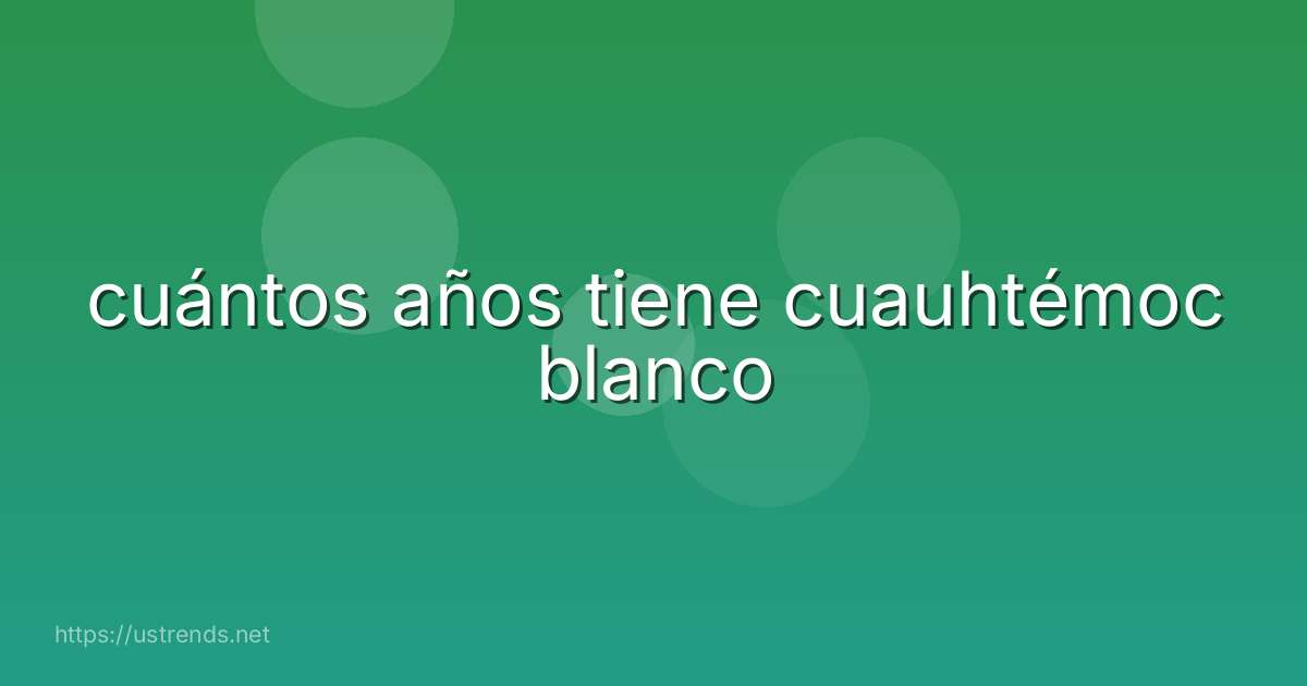 cuántos años tiene cuauhtémoc blanco