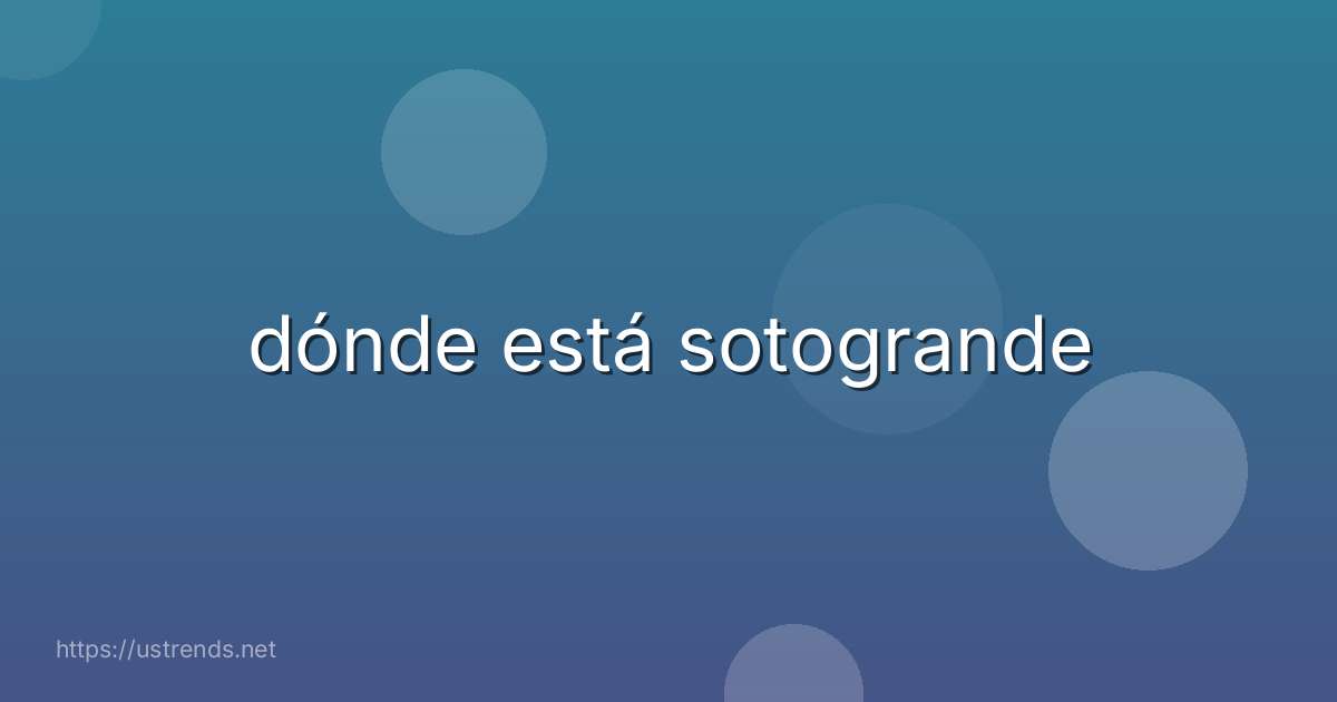 dónde está sotogrande