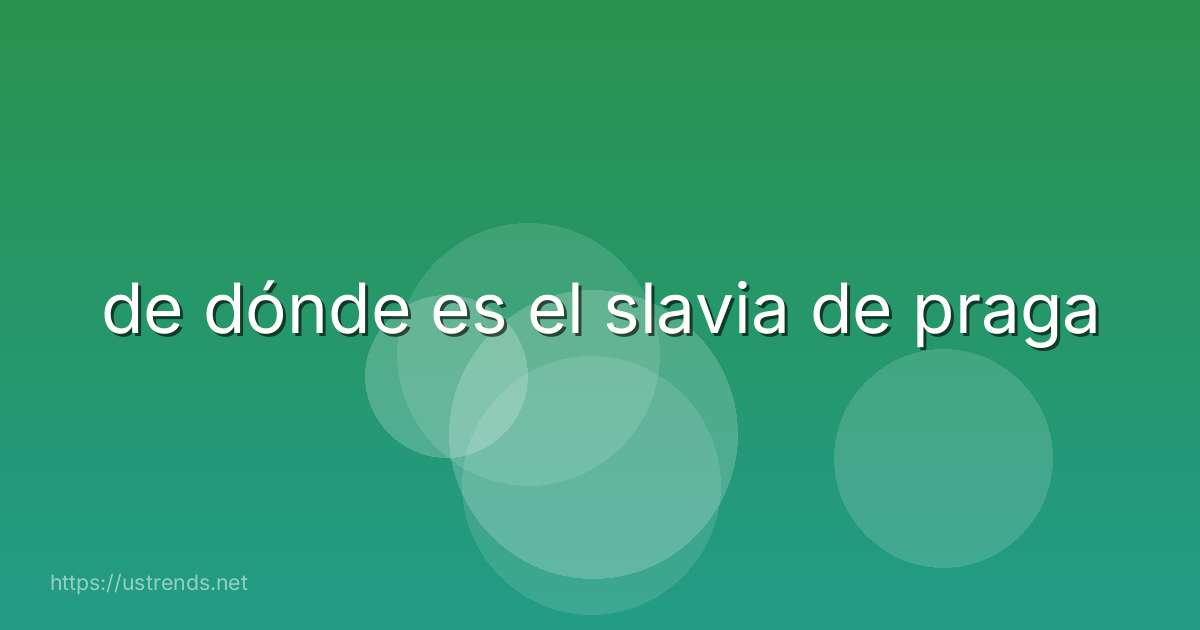 de dónde es el slavia de praga