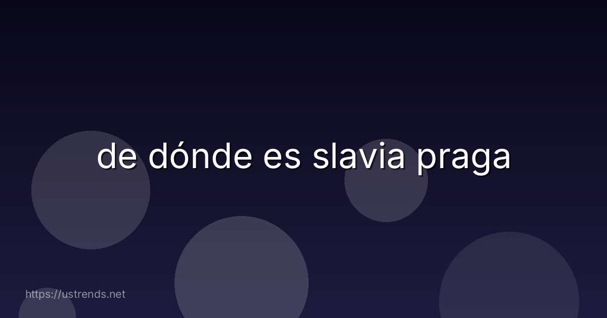 de dónde es slavia praga