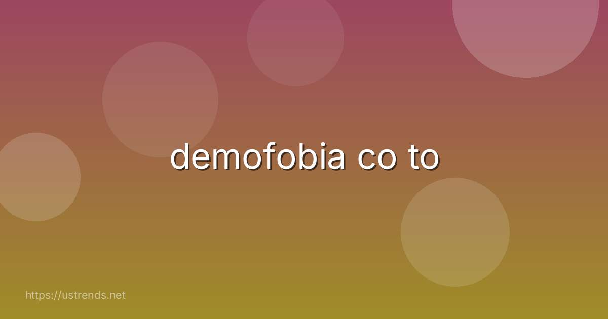 demofobia co to