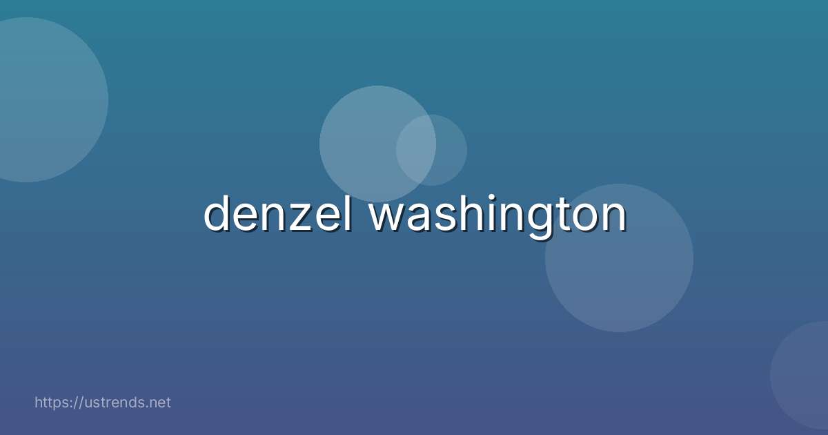 denzel washington