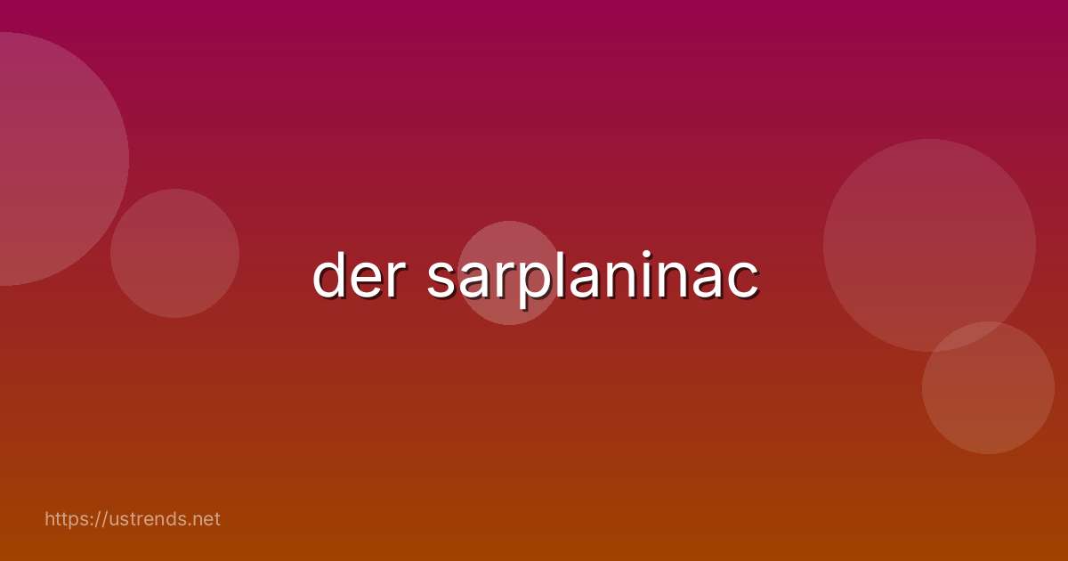 der sarplaninac