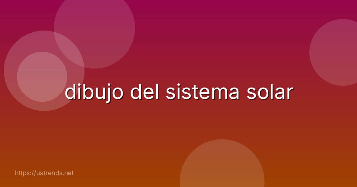 dibujo del sistema solar