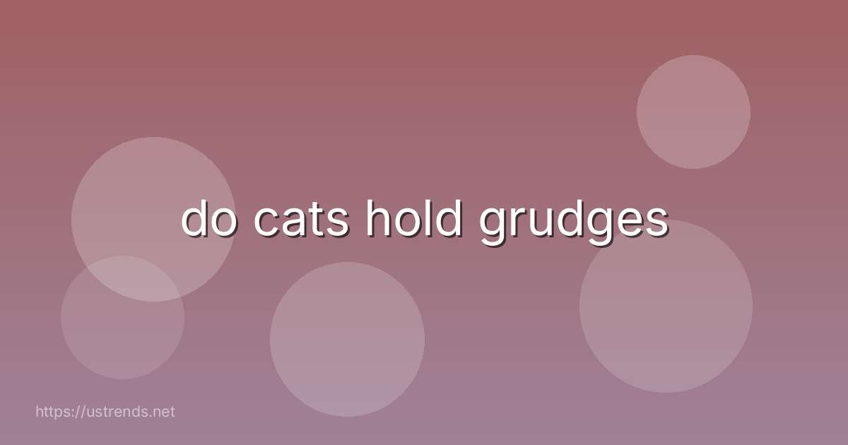 do cats hold grudges