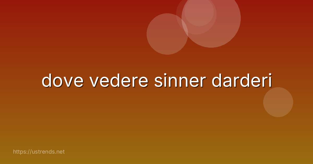 dove vedere sinner darderi