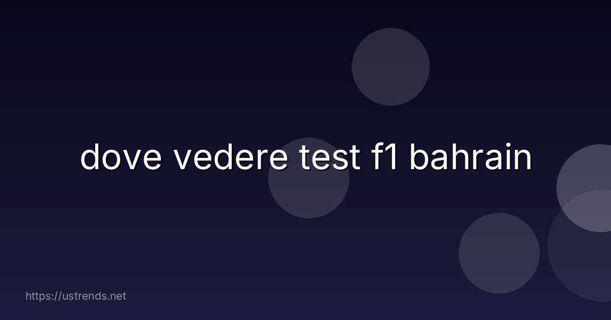 dove vedere test f1 bahrain