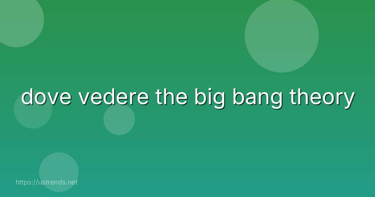 dove vedere the big bang theory