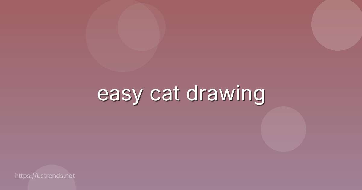 easy cat drawing