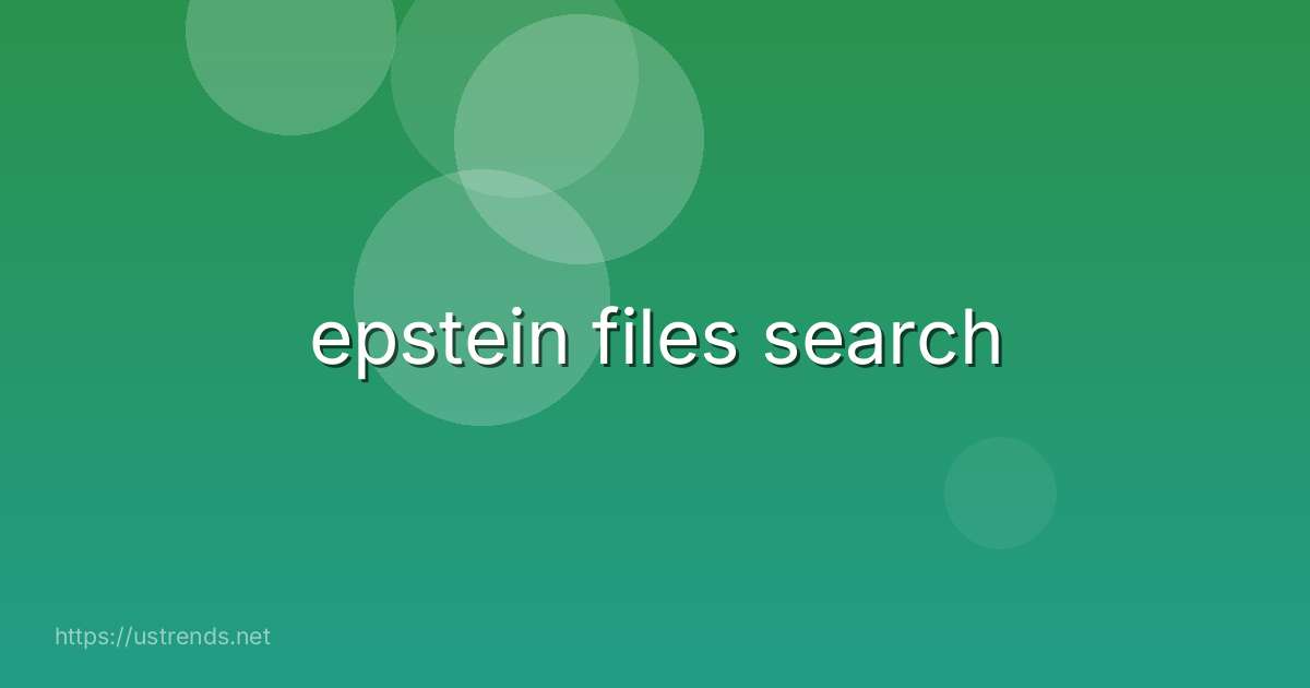 epstein files search