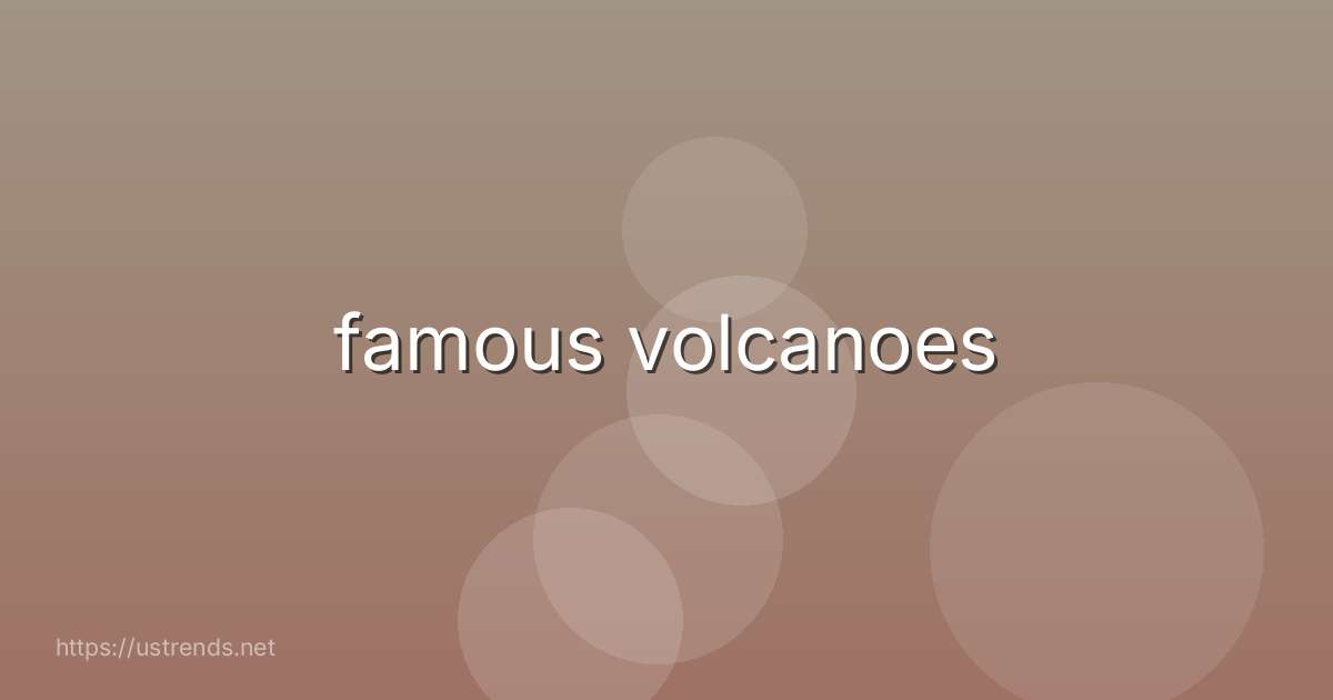 famous volcanoes