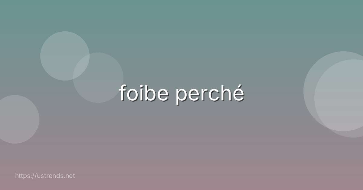 foibe perché