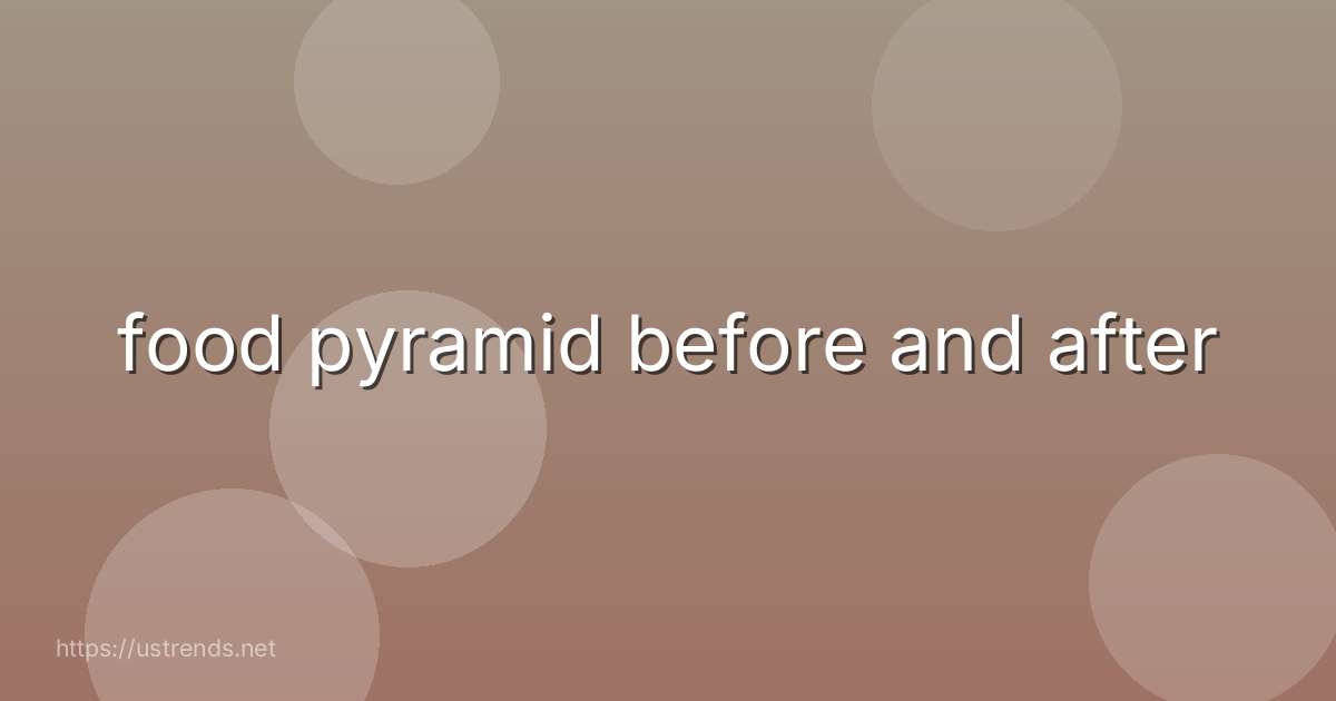 food pyramid before and after