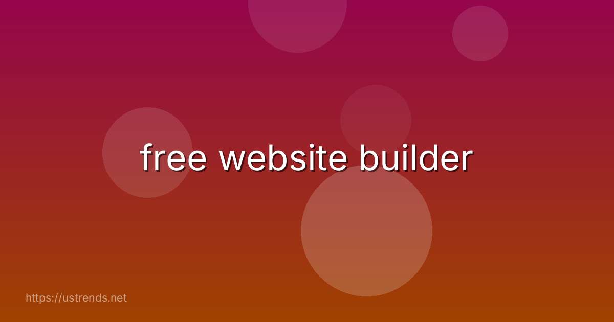 free website builder