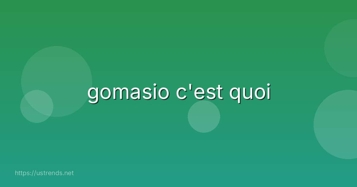 gomasio c'est quoi