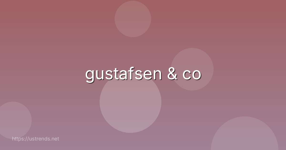 gustafsen & co