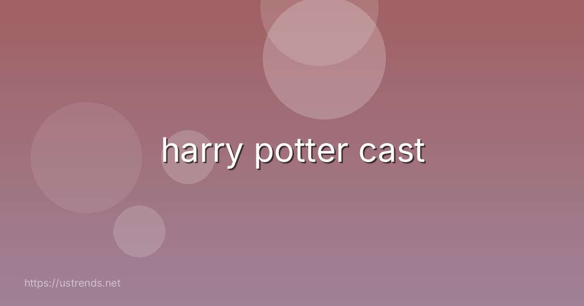 harry potter cast