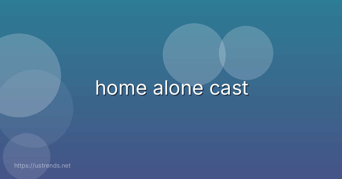 home alone cast