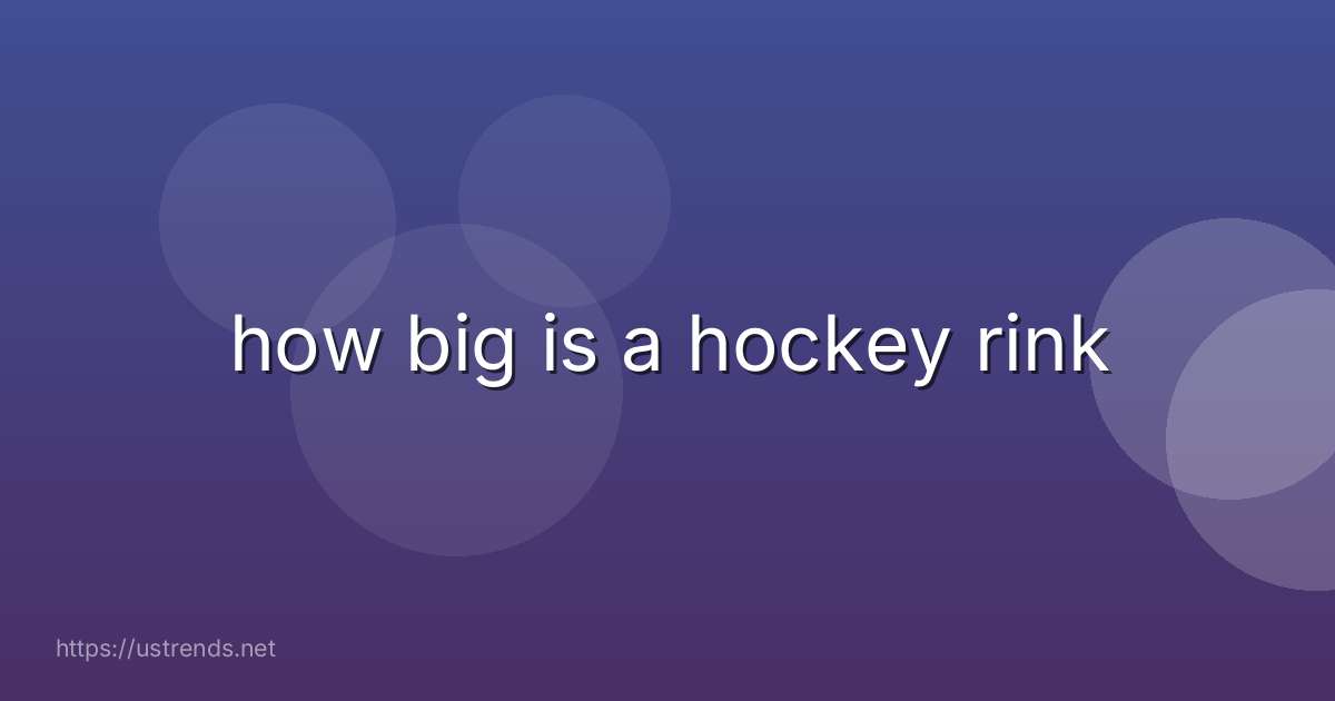 how big is a hockey rink