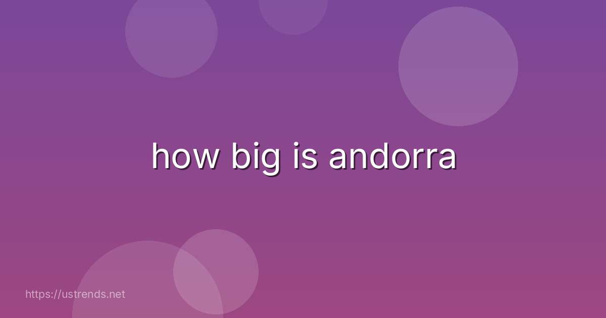 how big is andorra