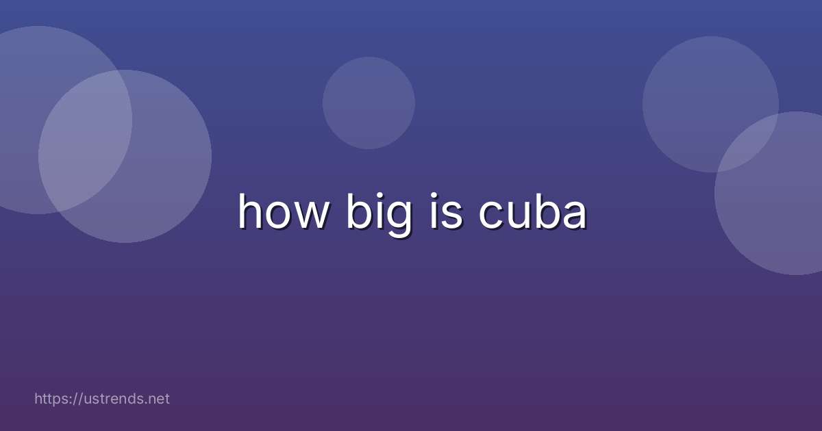how big is cuba