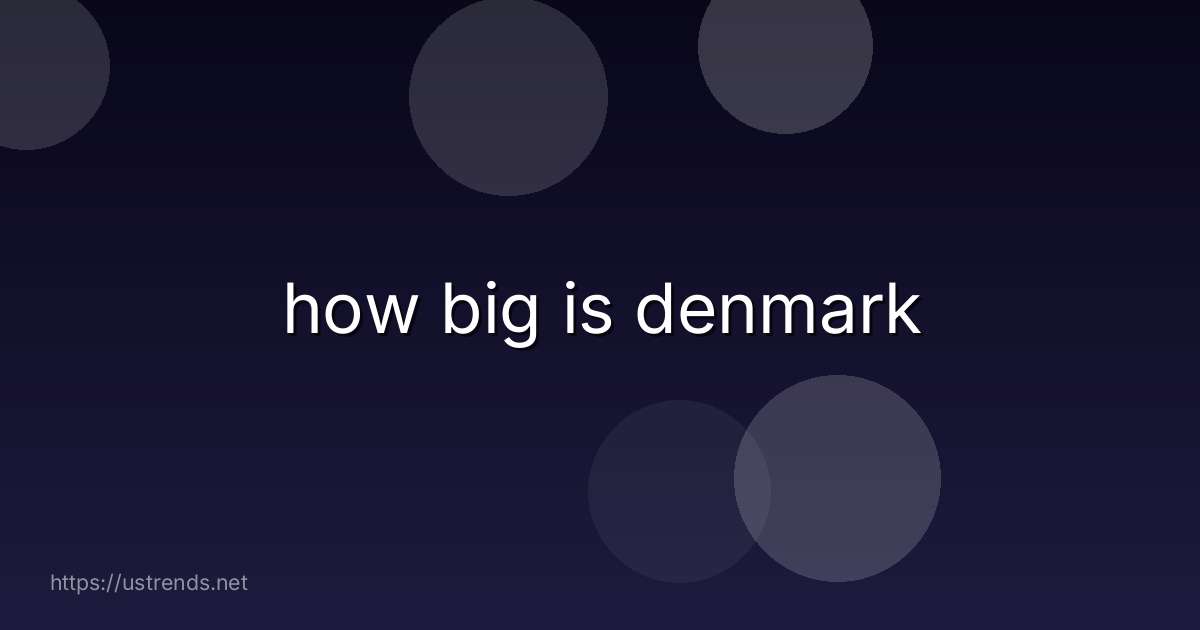 how big is denmark