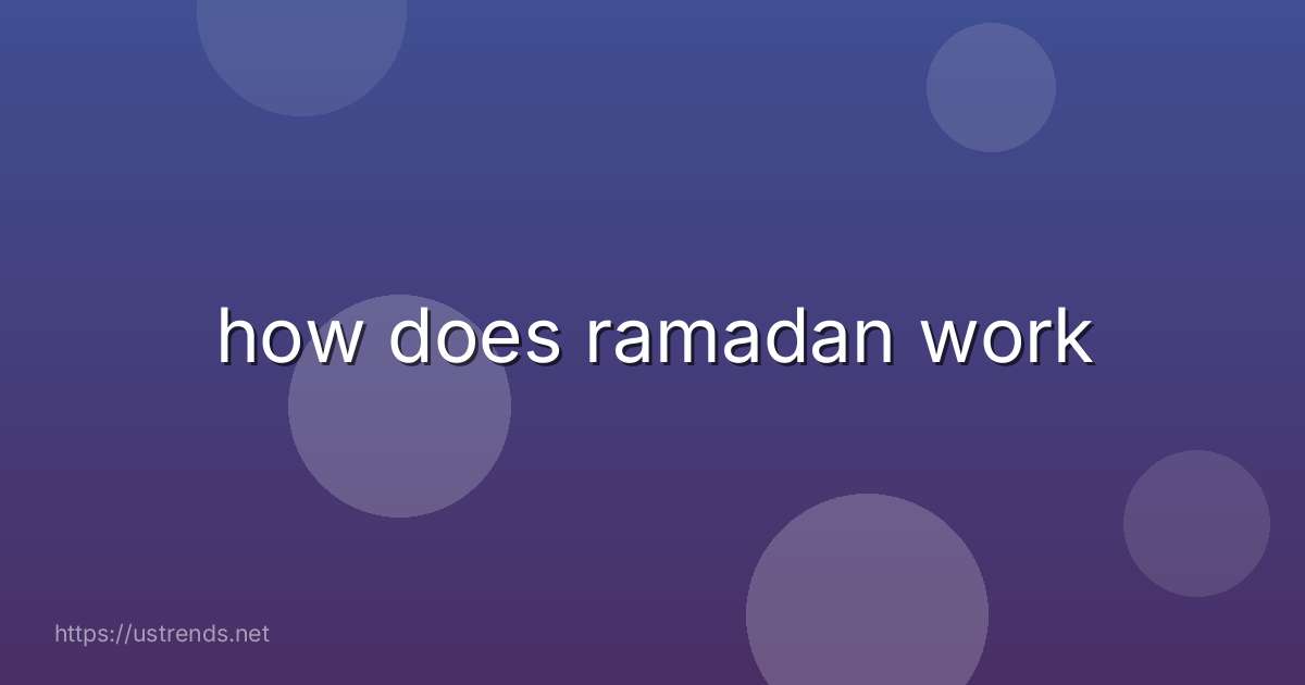 how does ramadan work