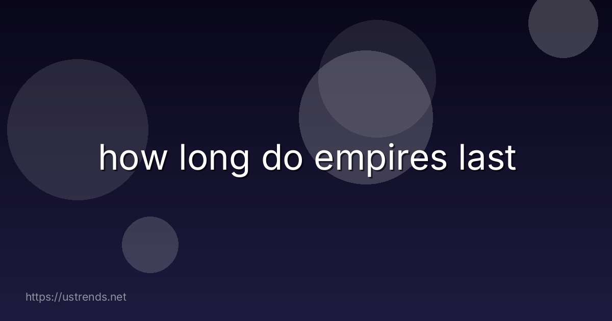 how long do empires last
