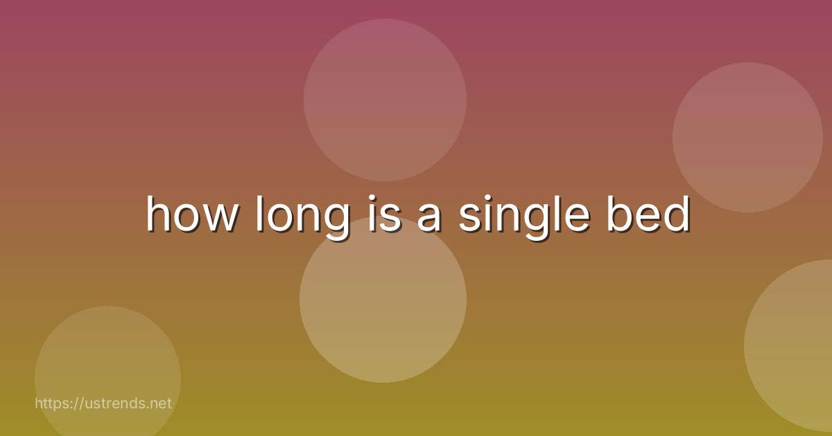how long is a single bed