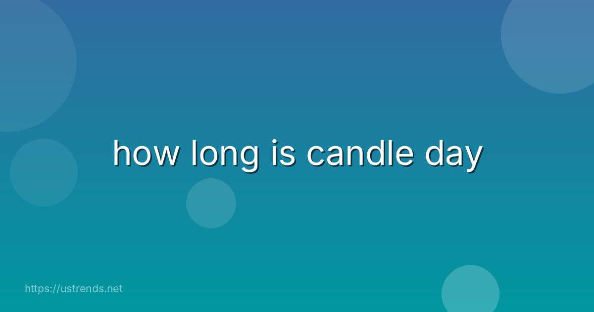 how long is candle day