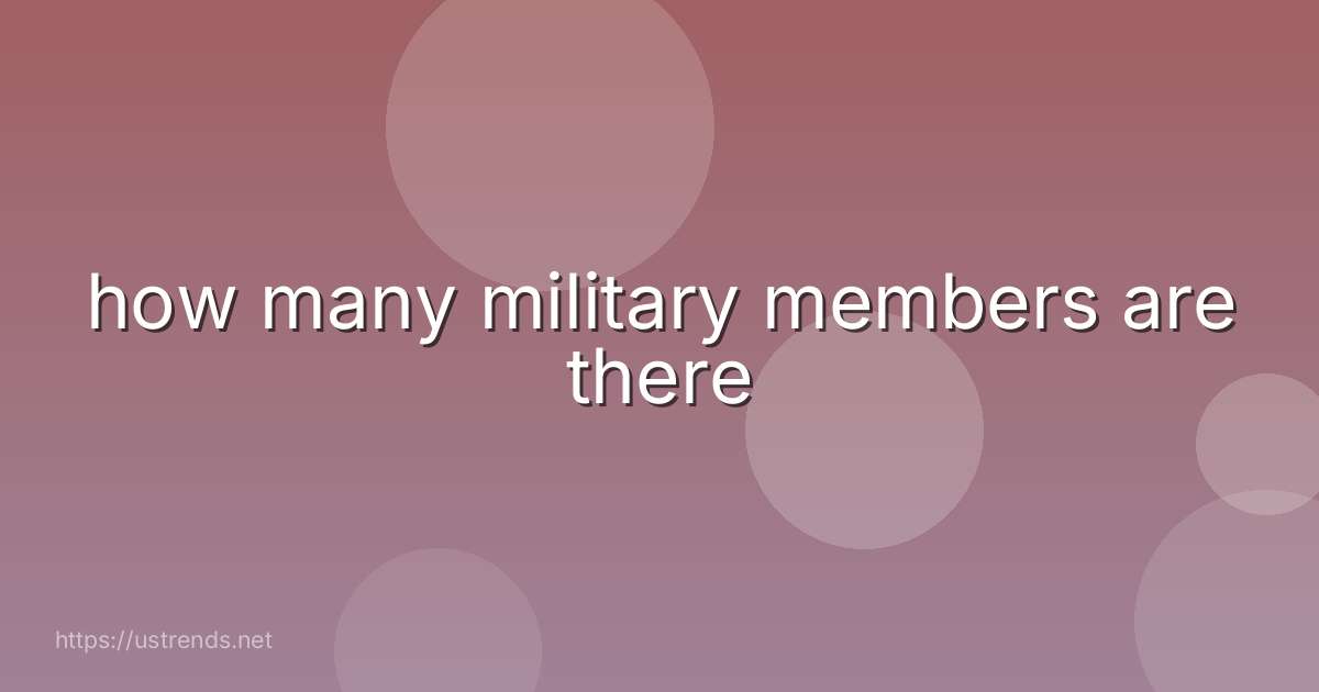 how many military members are there