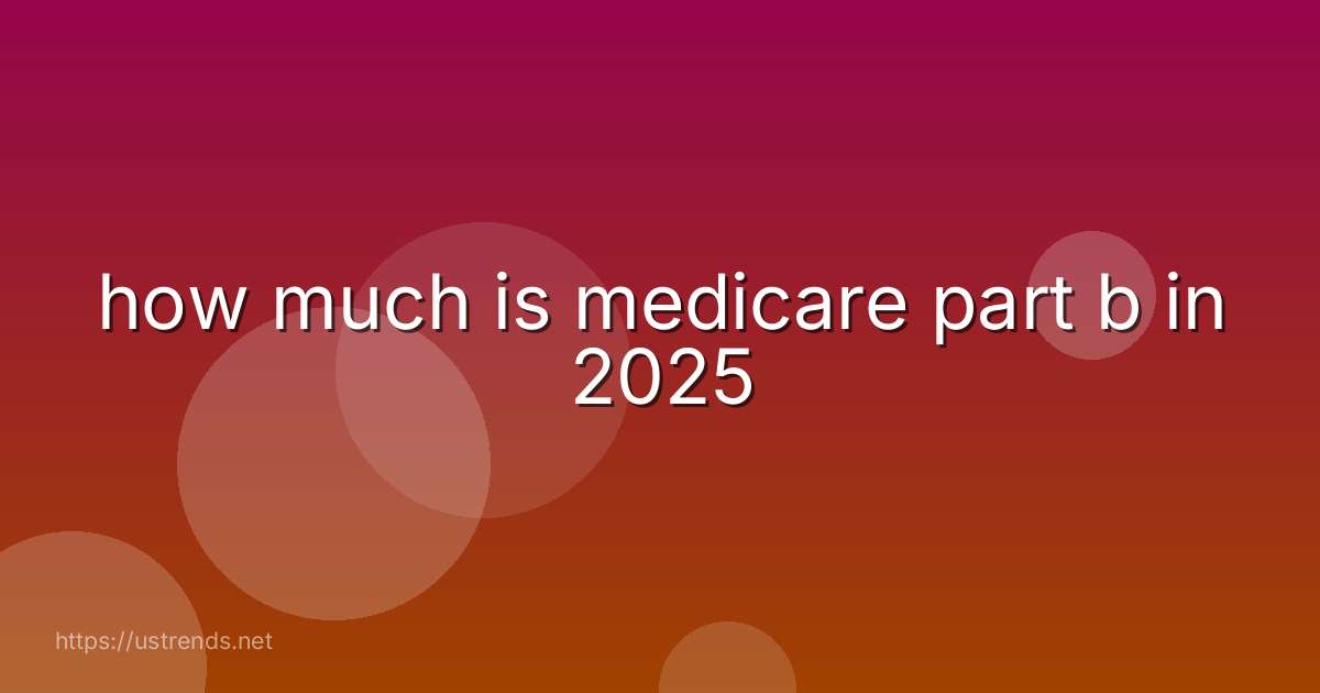 how much is medicare part b in 2025