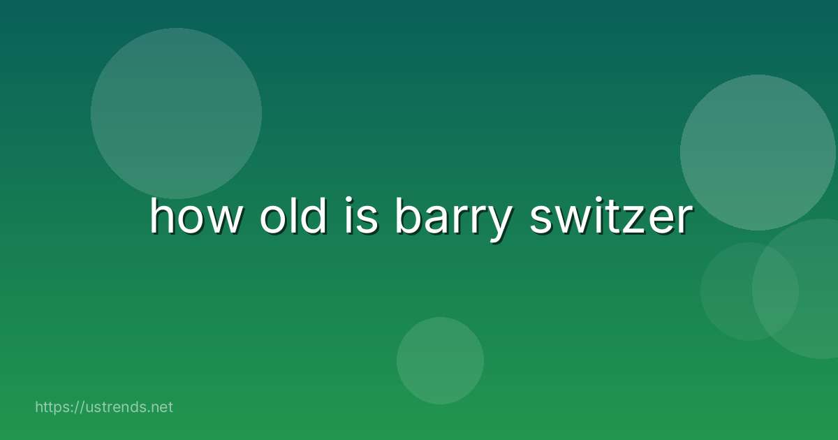 how old is barry switzer