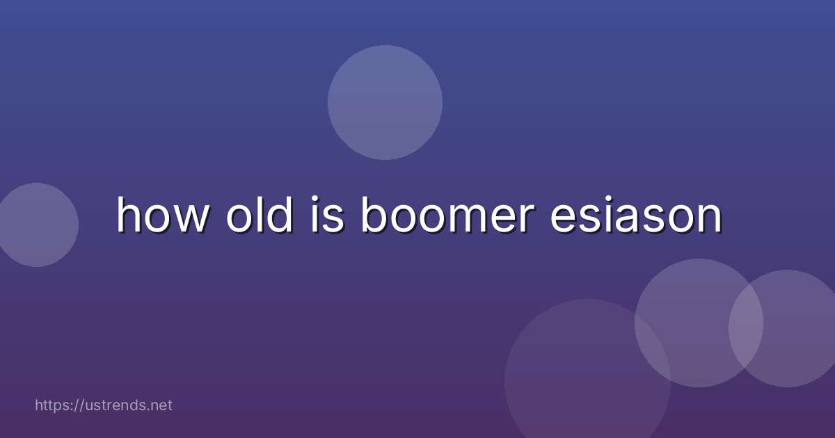 how old is boomer esiason