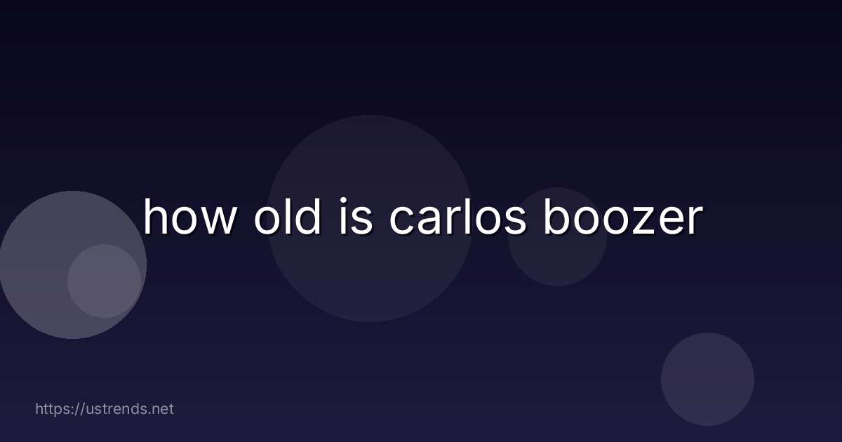 how old is carlos boozer