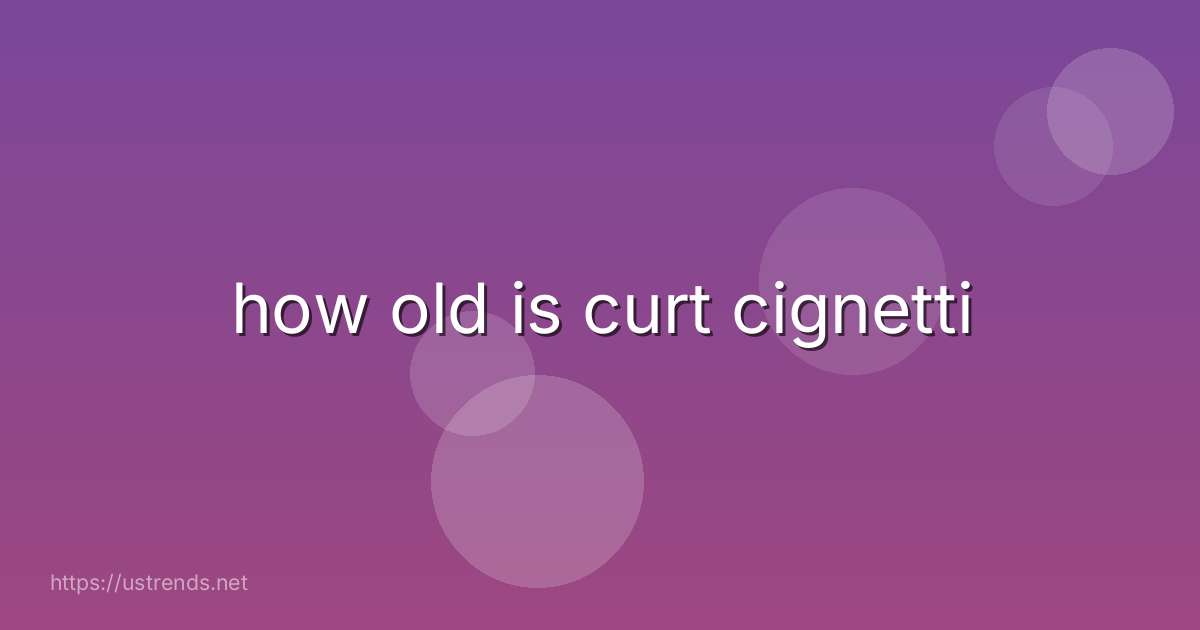 how old is curt cignetti