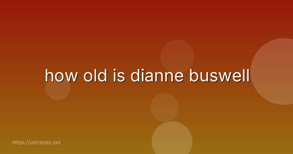 how old is dianne buswell