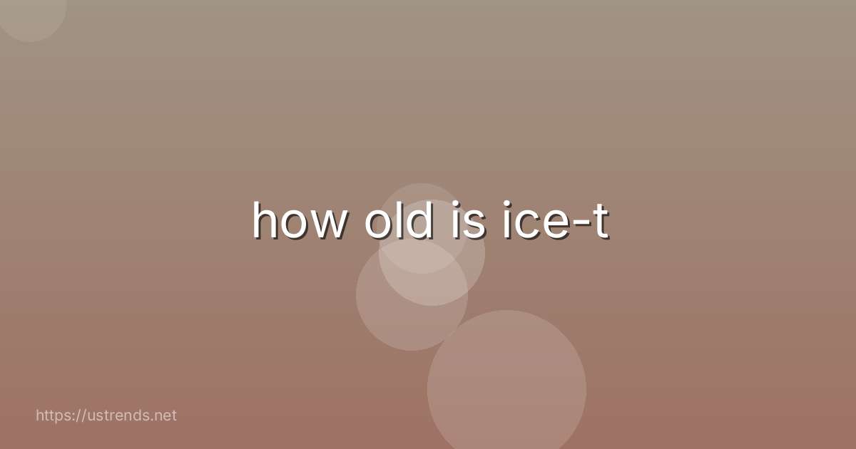 how old is ice-t