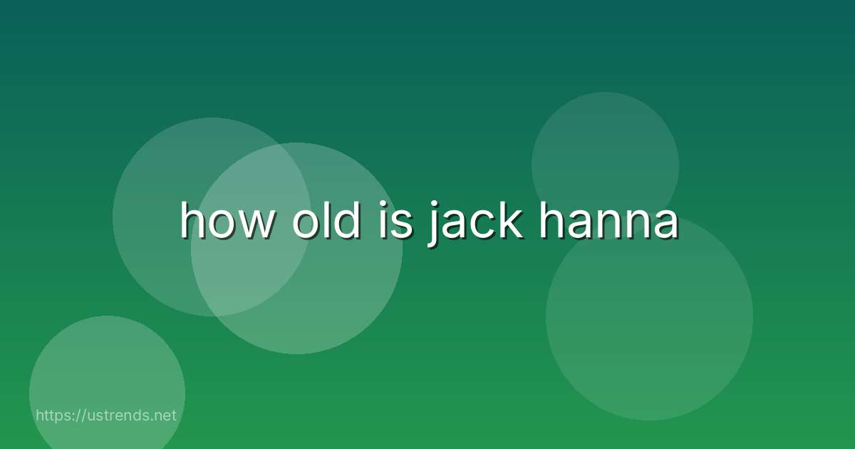 how old is jack hanna