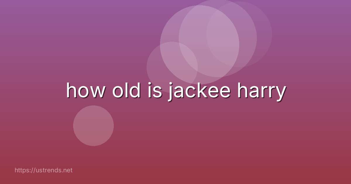how old is jackee harry