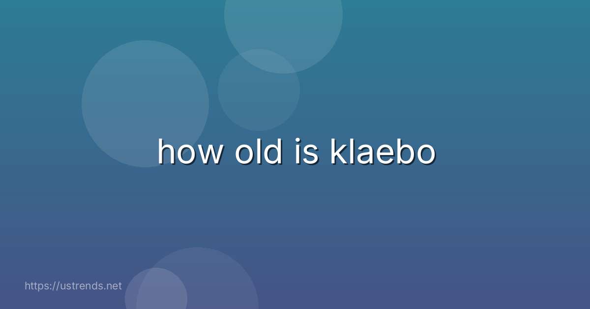 how old is klaebo