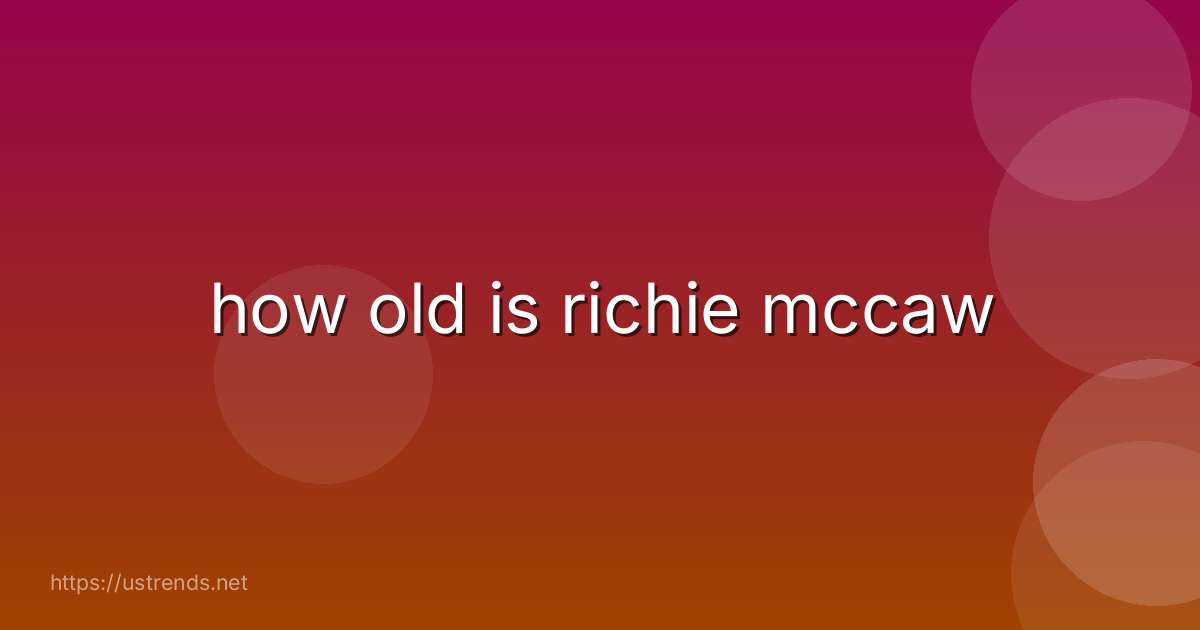 how old is richie mccaw
