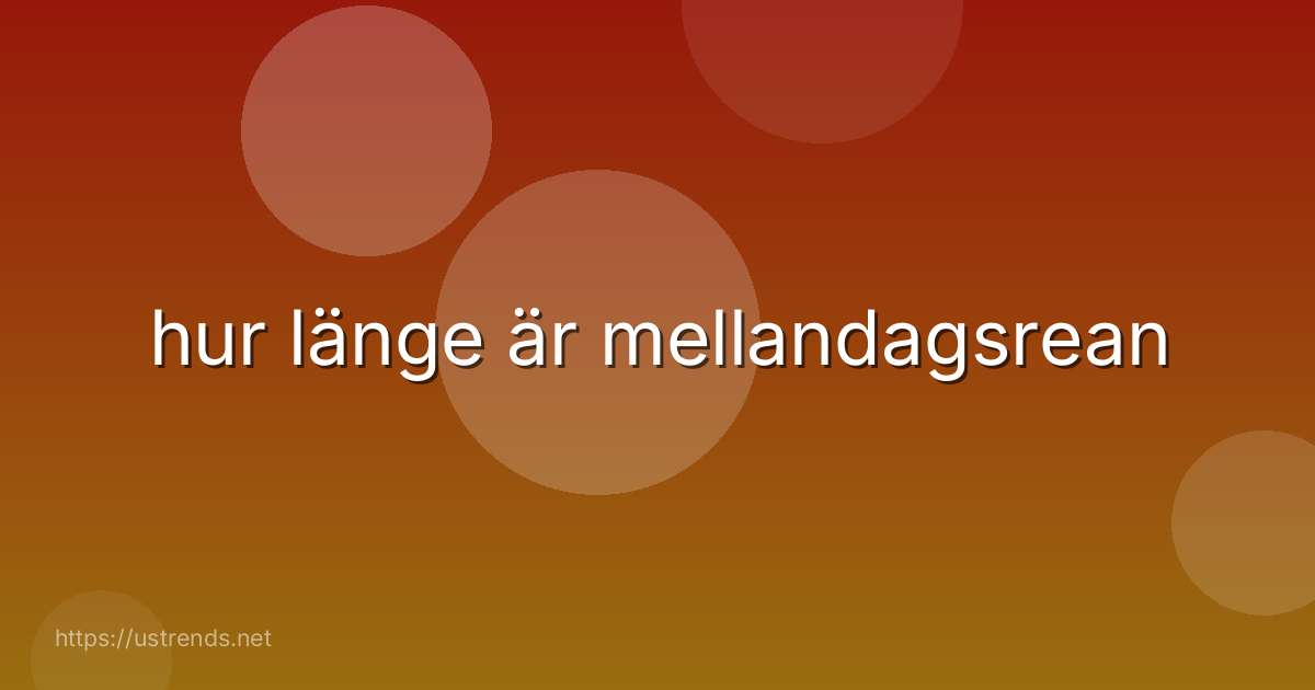 hur länge är mellandagsrean