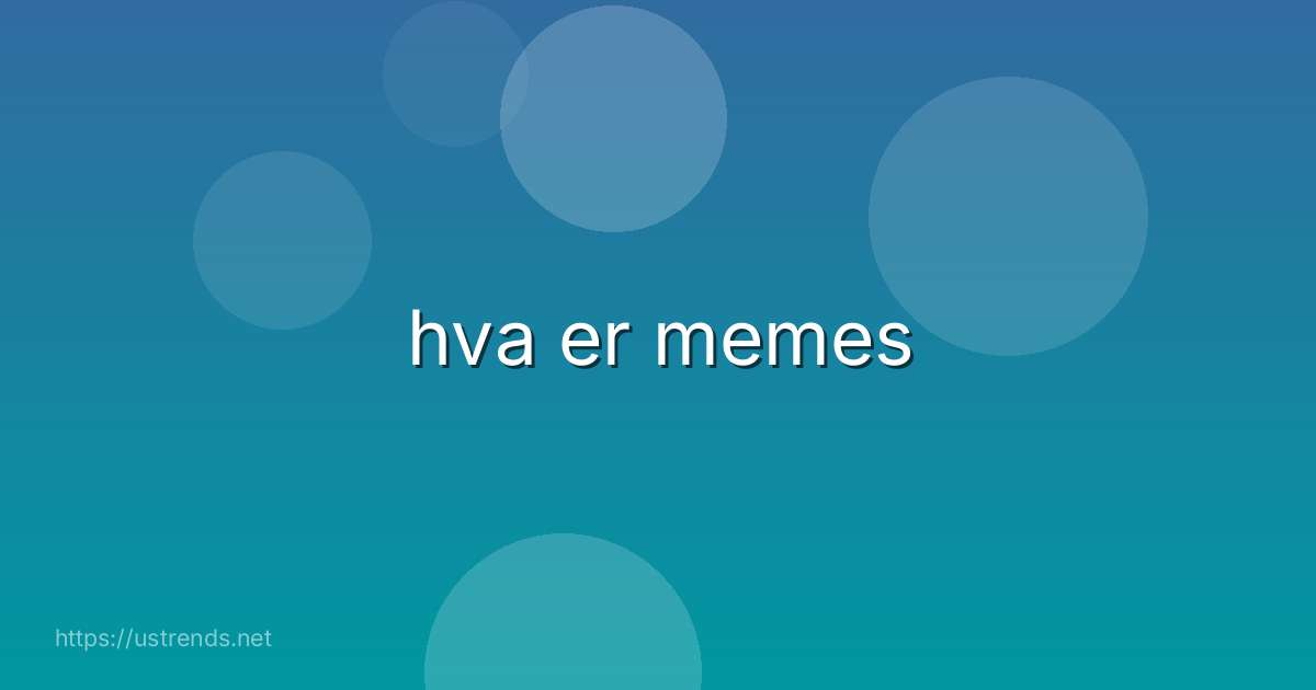 hva er memes