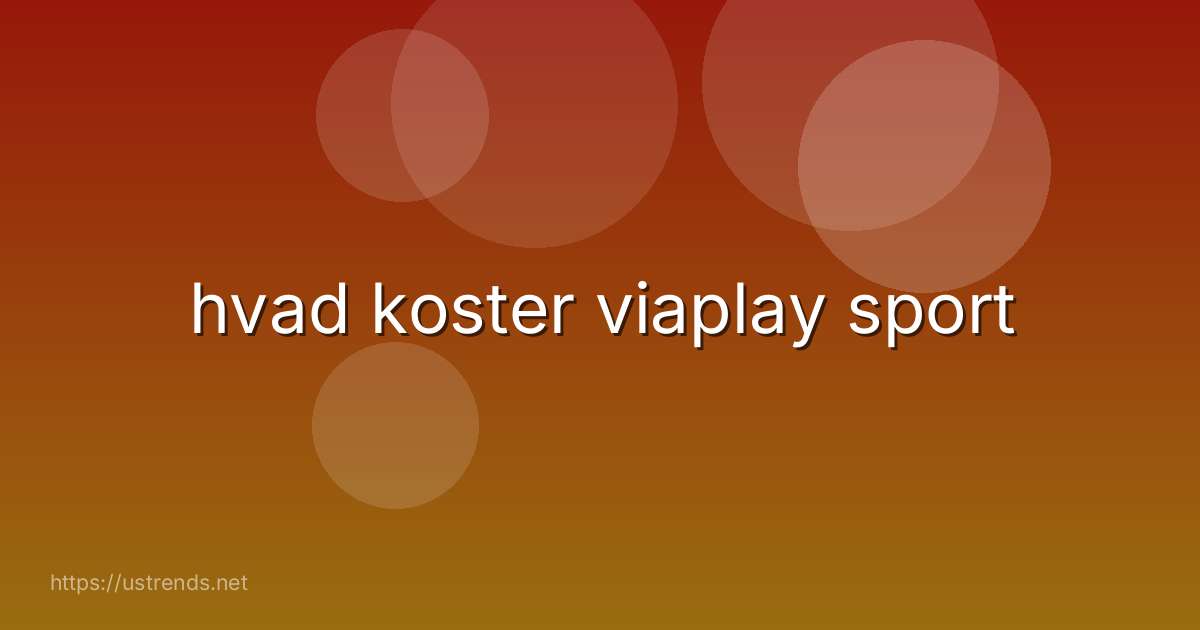 hvad koster viaplay sport