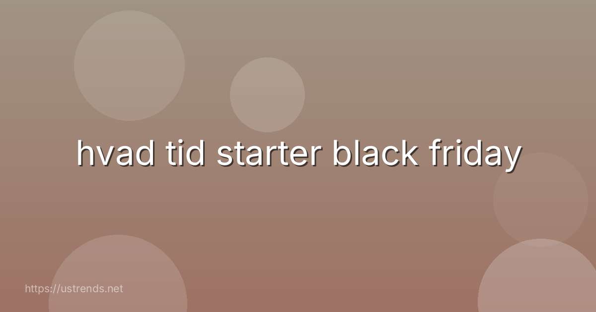 hvad tid starter black friday