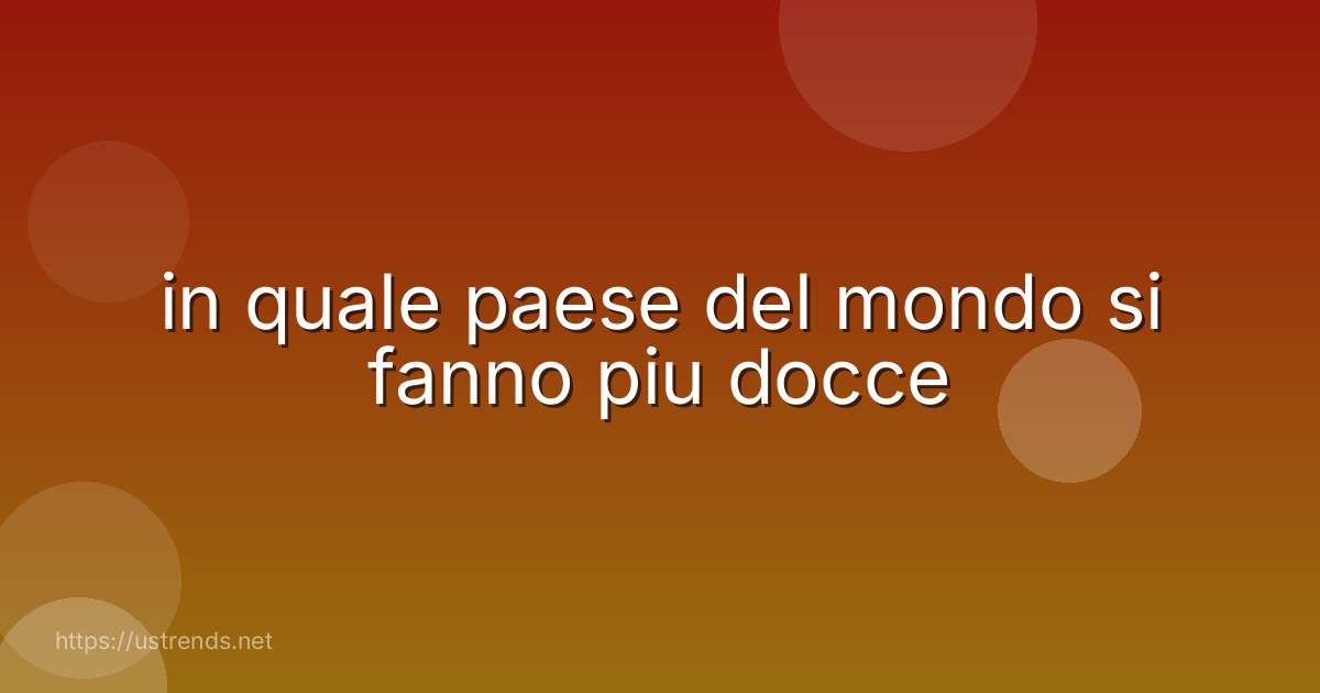 in quale paese del mondo si fanno piu docce