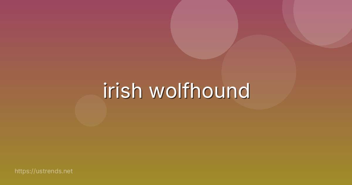 irish wolfhound