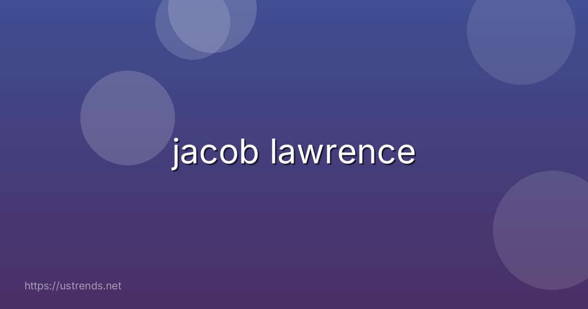 jacob lawrence