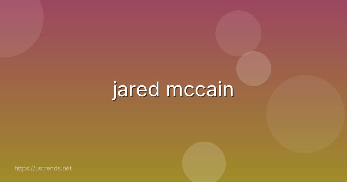 jared mccain